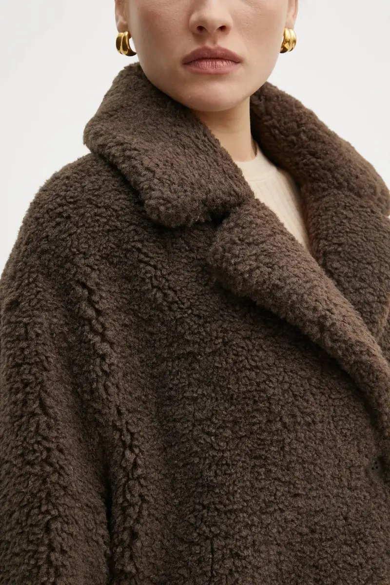 cappotto ALINA donna colore marrone W3BL86 WF2C2 miniatura 4