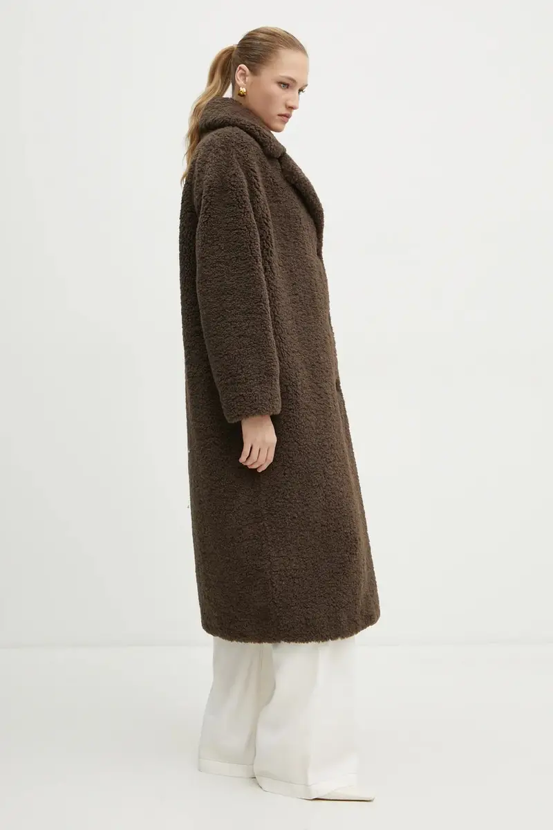 cappotto ALINA donna colore marrone W3BL86 WF2C2 miniatura 5