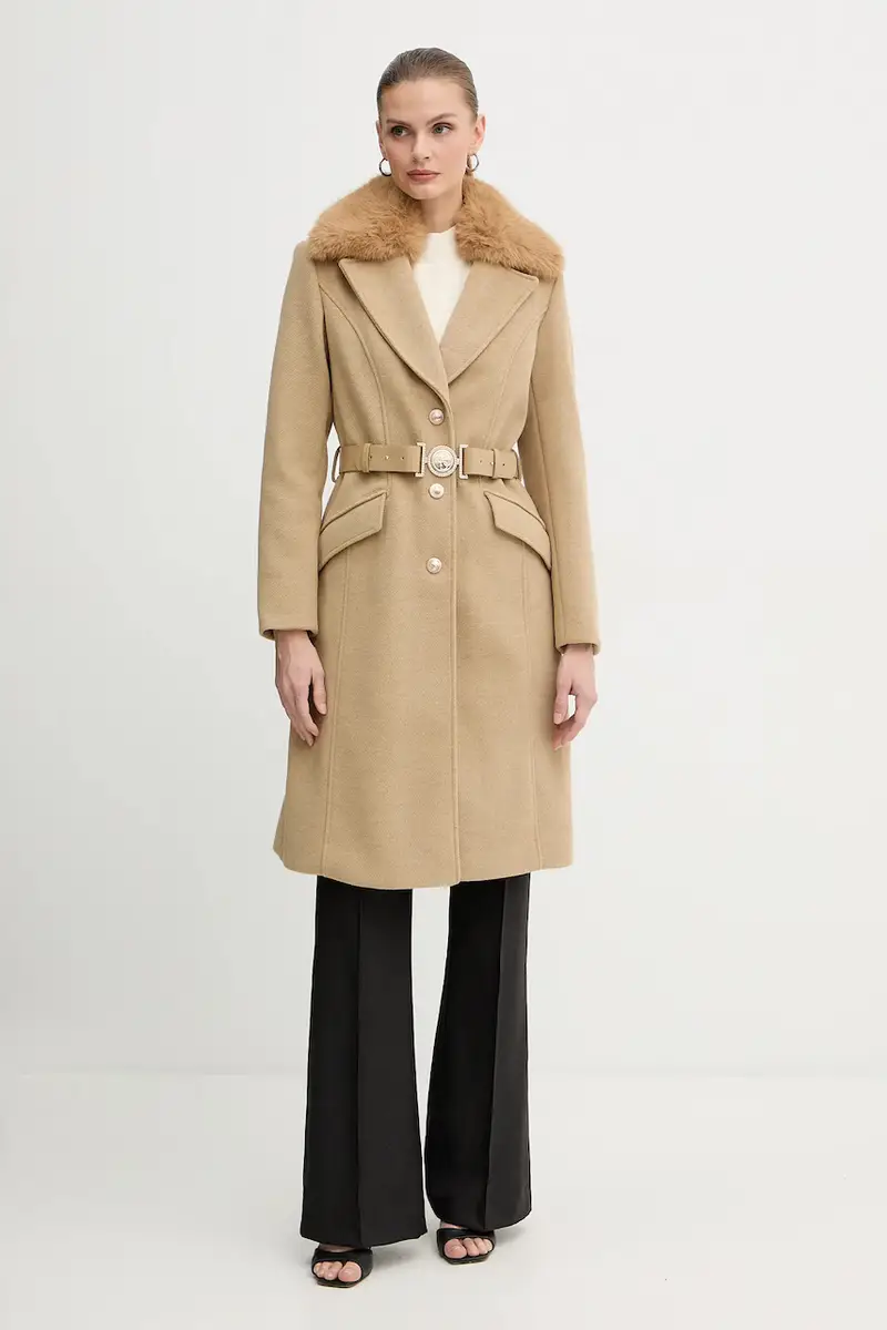 cappotto con aggiunta di lana NEW PATRICE Beige miniatura 2