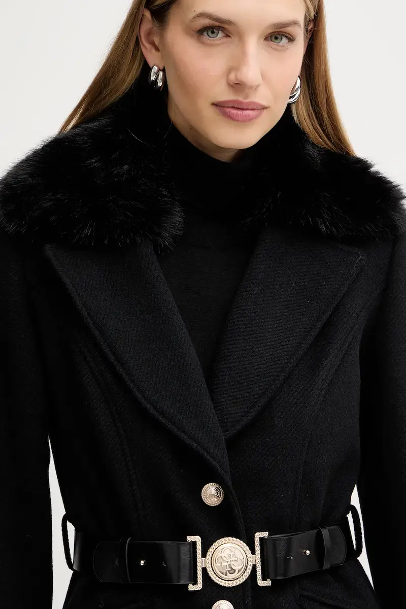 cappotto con aggiunta di lana NEW PATRICE colore nero W5BL25 W2672 miniatura 4