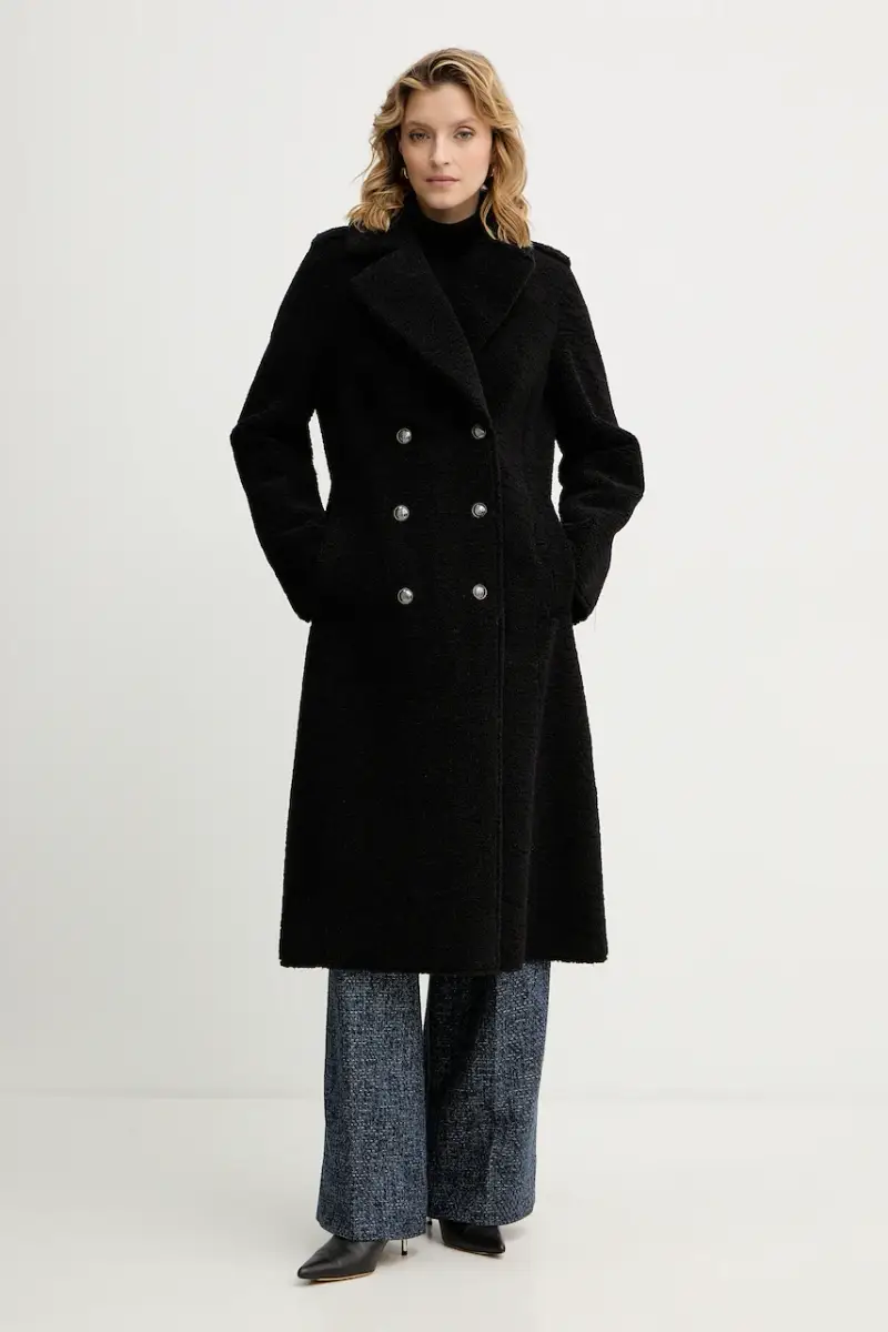 Guess Cappotto Laila Nero per Donna miniatura 2