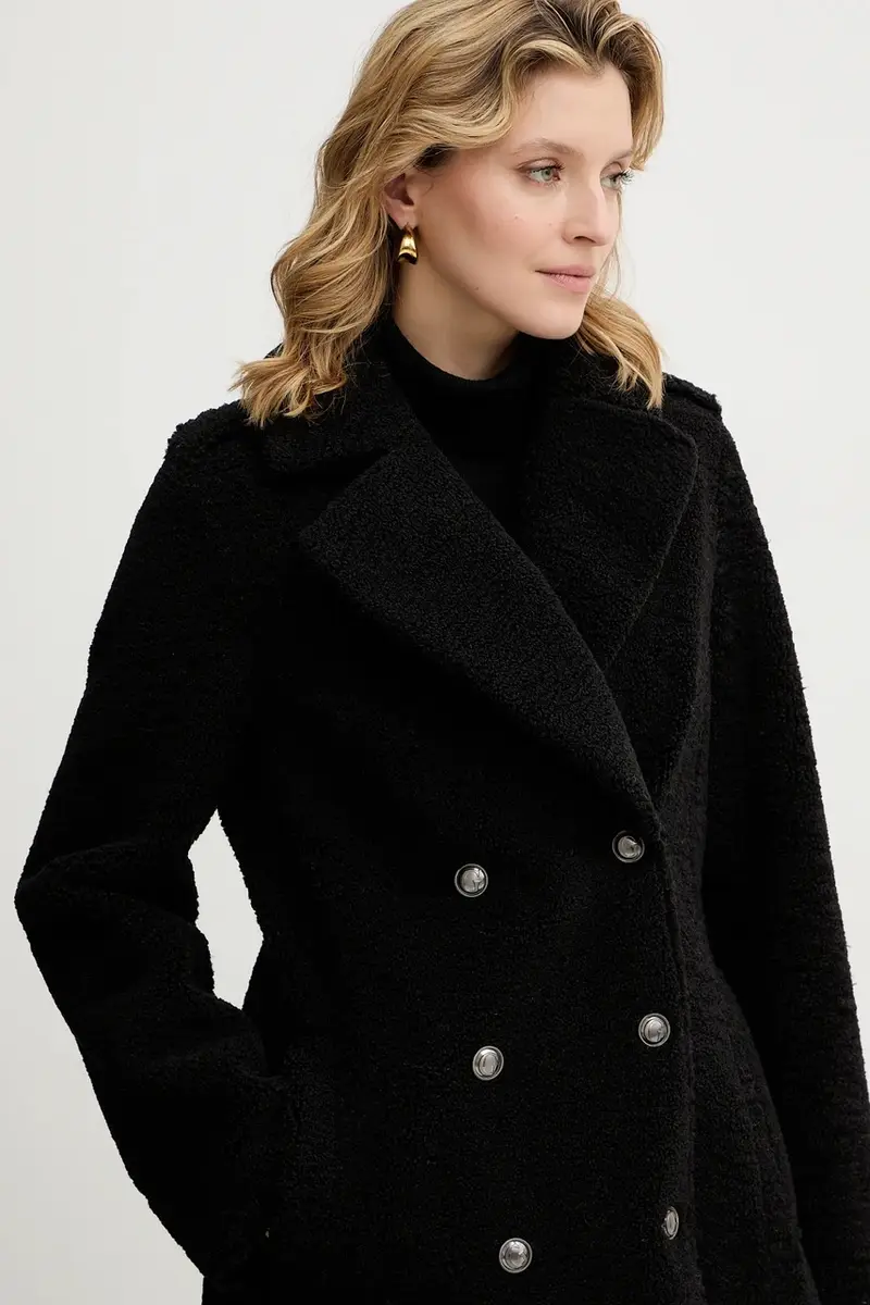 Guess Cappotto Laila Nero per Donna miniatura 4