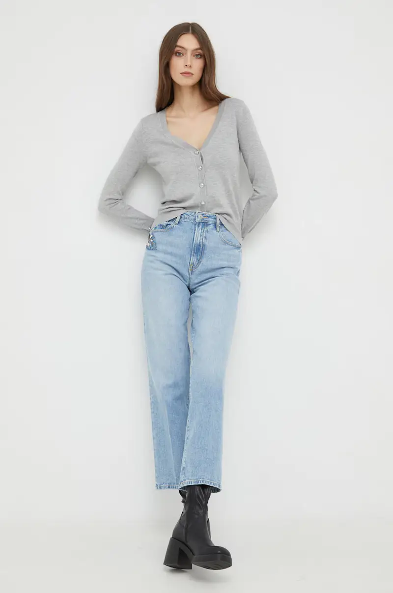 Guess Cardigan Donna Grigio 2520177 miniatura 2