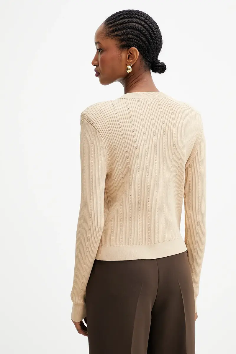 Guess Cardigan Donna Beige 3572266 miniatura 3