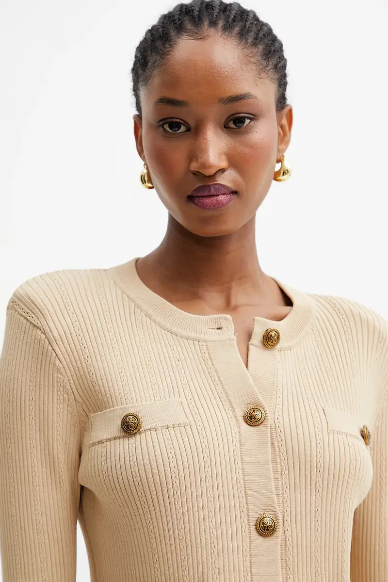 Guess Cardigan Donna Beige 3572266 miniatura 4