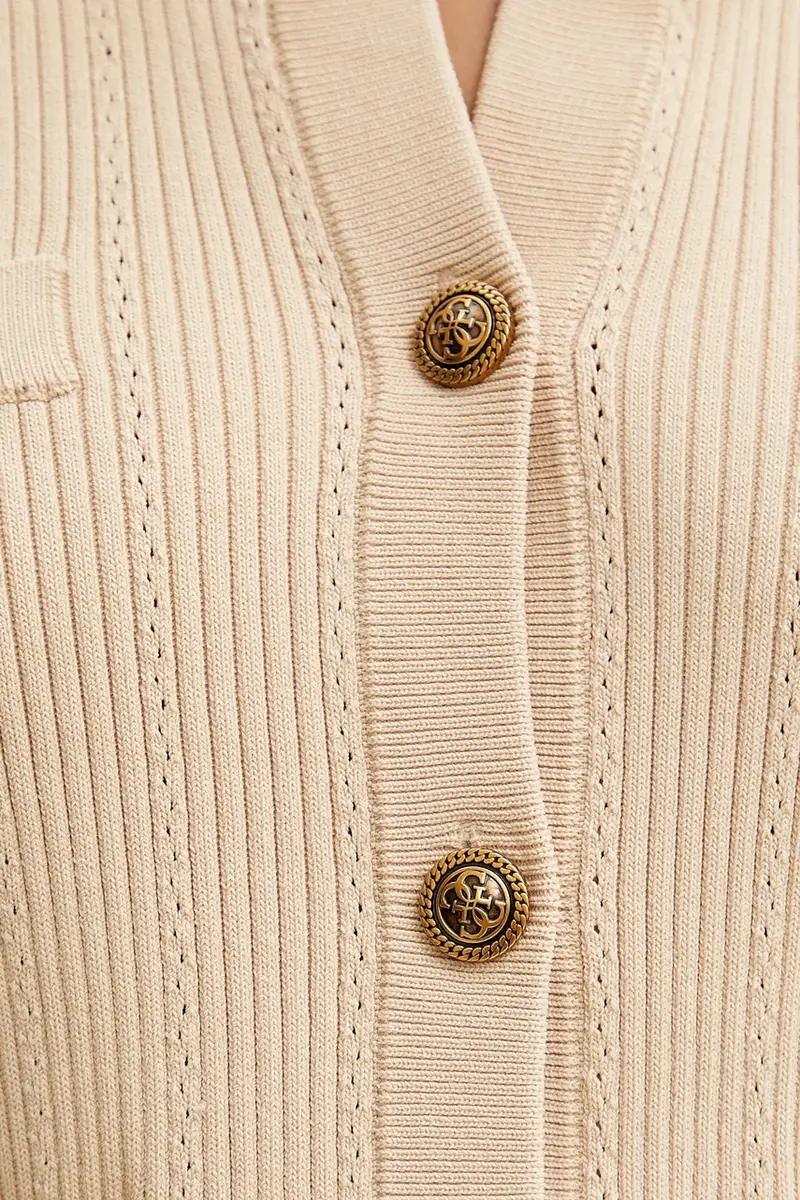 Guess Cardigan Donna Beige 3572266 miniatura 5