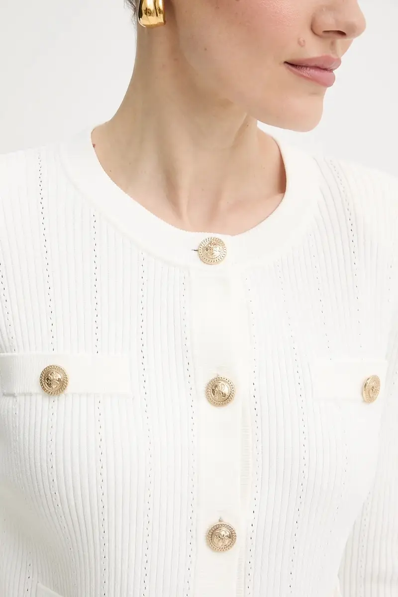 Guess Cardigan Donna Bianco 2885664 miniatura 4