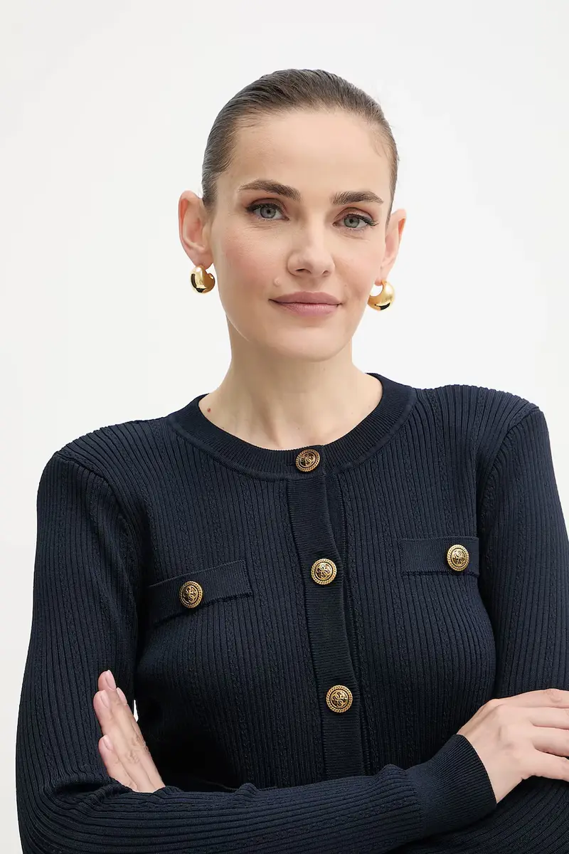 Guess Cardigan Donna Blu 3246077 miniatura 4