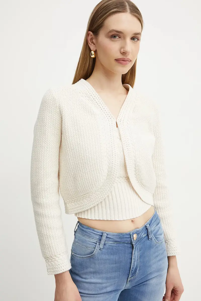 Guess Cardigan Donna Beige 3292571 miniatura 4