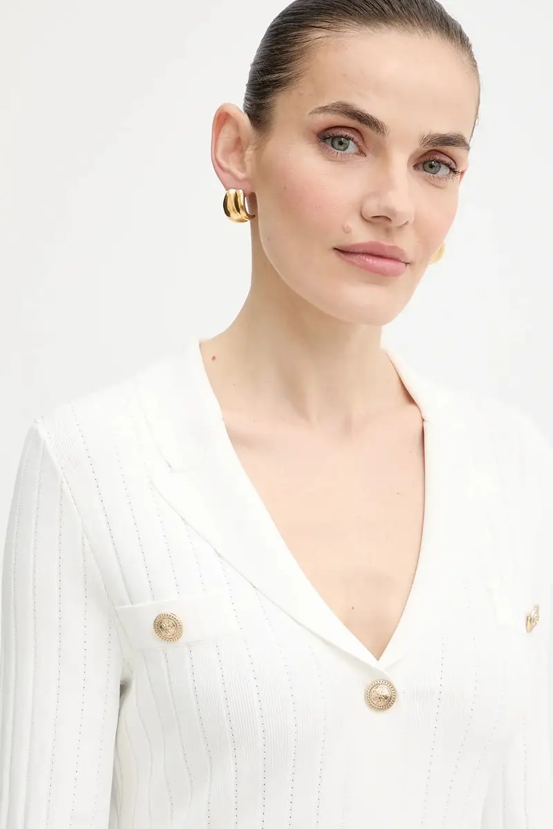 Guess Cardigan Donna Bianco 2885665 miniatura 4