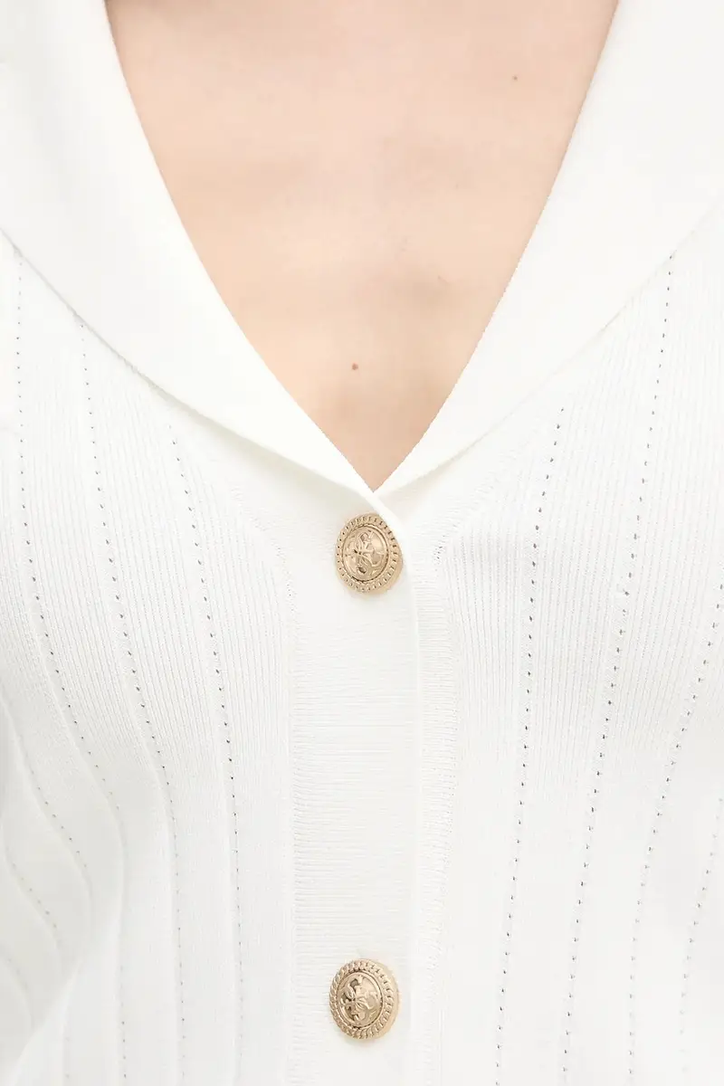 Guess Cardigan Donna Bianco 2885665 miniatura 5