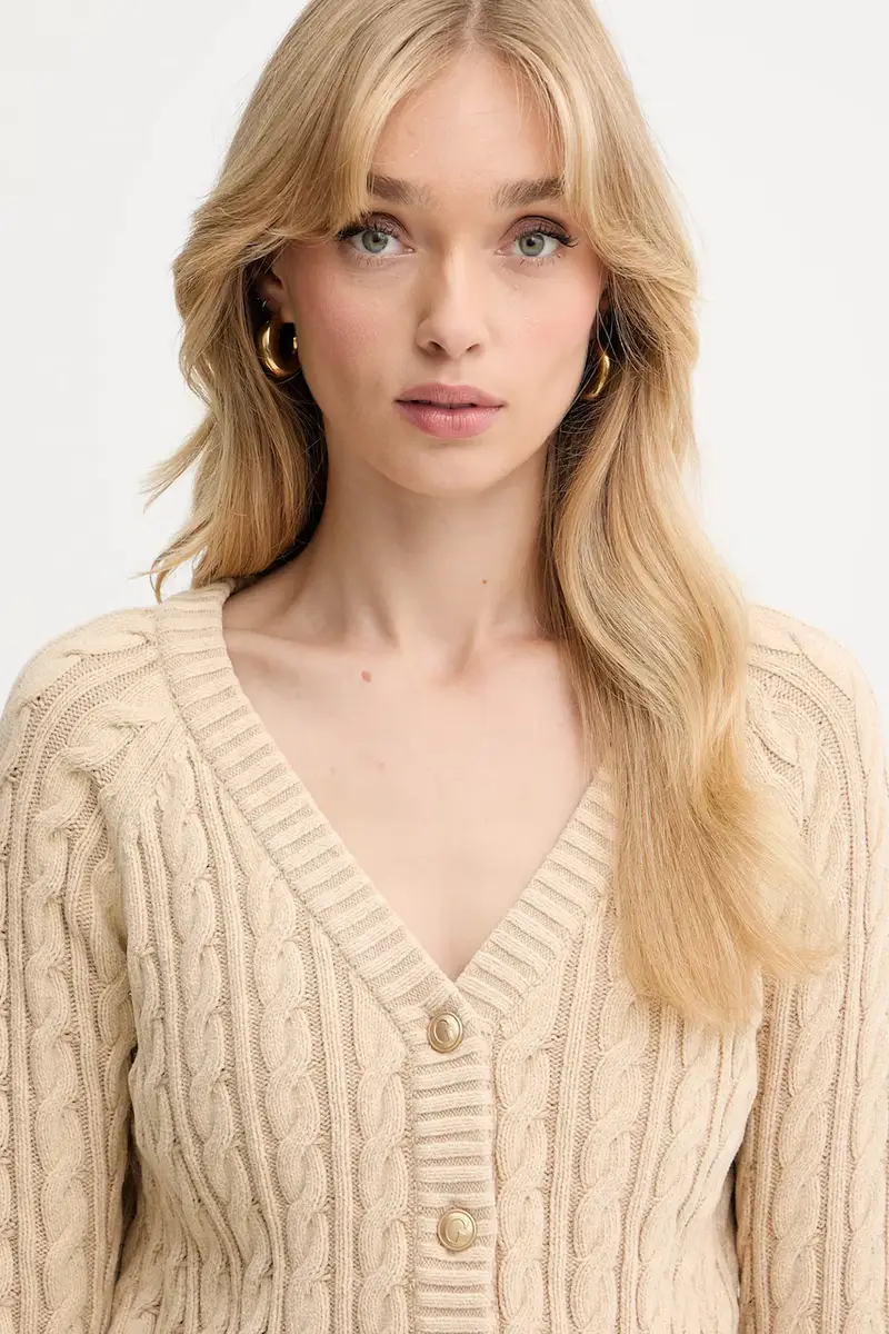 Guess Cardigan Donna Beige 3123670 miniatura 4