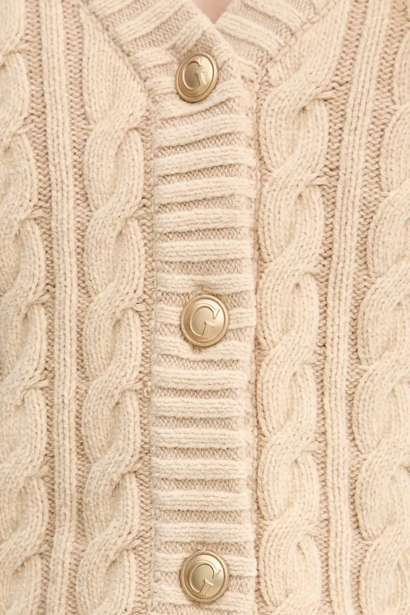 Guess Cardigan Donna Beige 3123670 miniatura 5