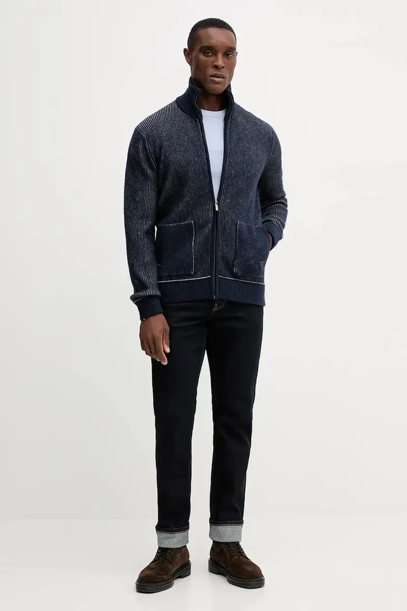 Guess Cardigan Uomo Blu 3596348 miniatura 2