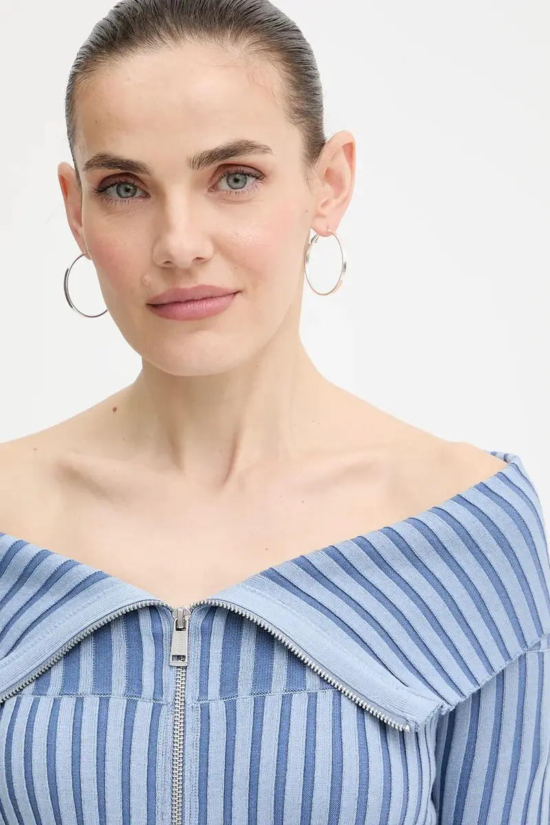 Guess Cardigan Donna Blu 2885954 miniatura 4