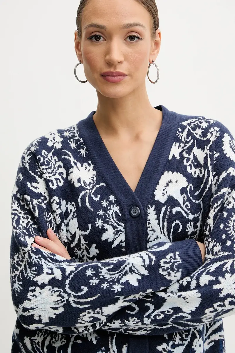 Guess Cardigan Donna Blu 3133491 miniatura 3