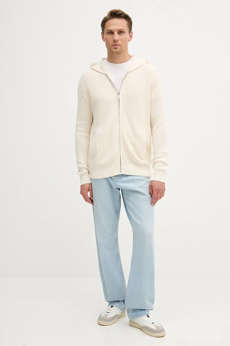 Guess Cardigan Uomo Beige 3123278 miniatura 2