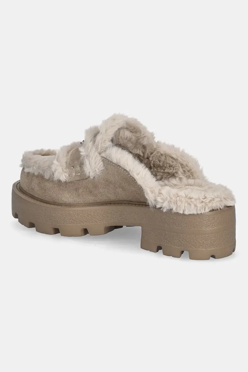 ciabatte slide in camoscio YANETA colore beige FLFYAT SUE06 miniatura 3