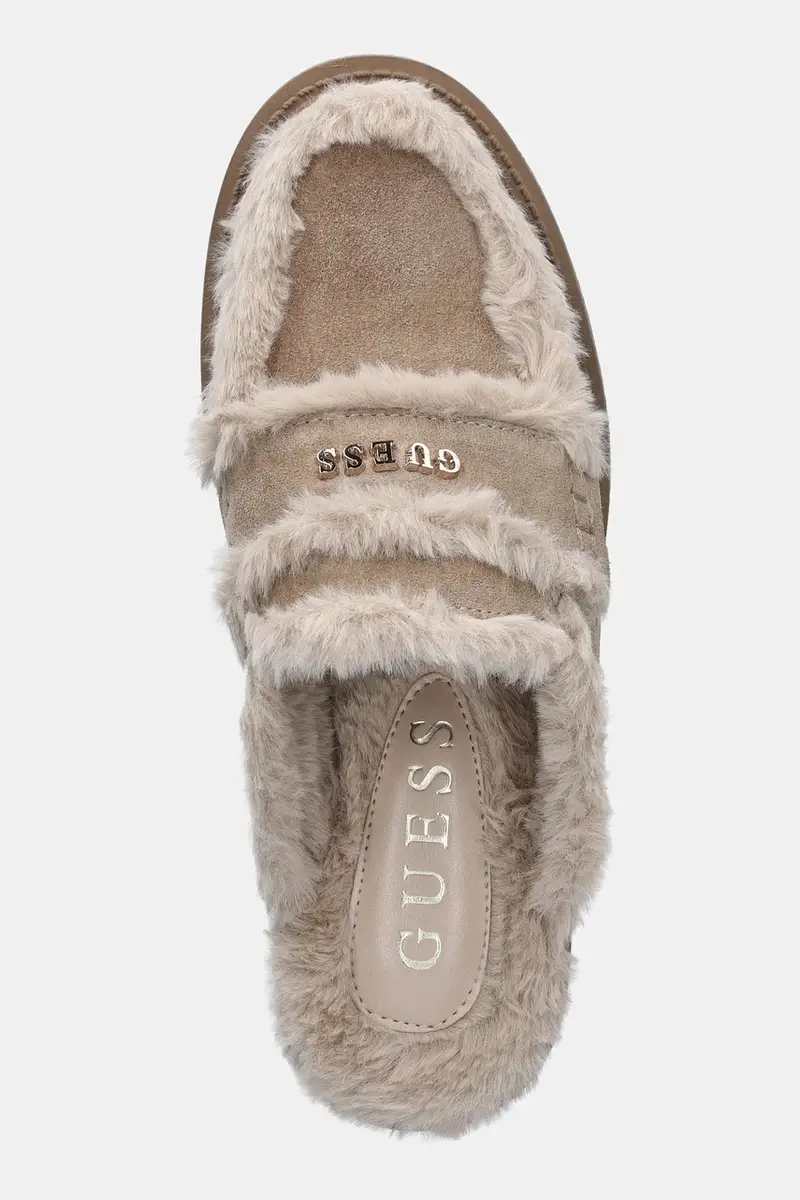 ciabatte slide in camoscio YANETA colore beige FLFYAT SUE06 miniatura 4