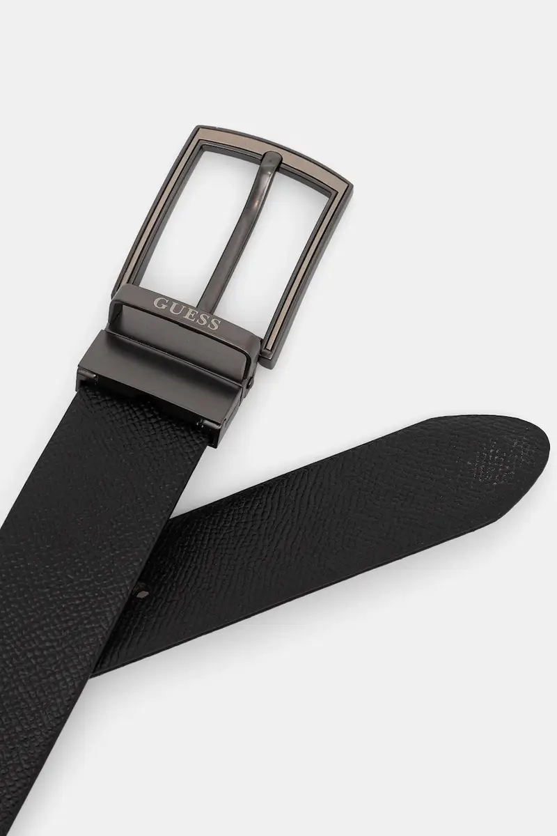 cintura in pelle bilaterale uomo colore nero BM7823 P5335 miniatura 2