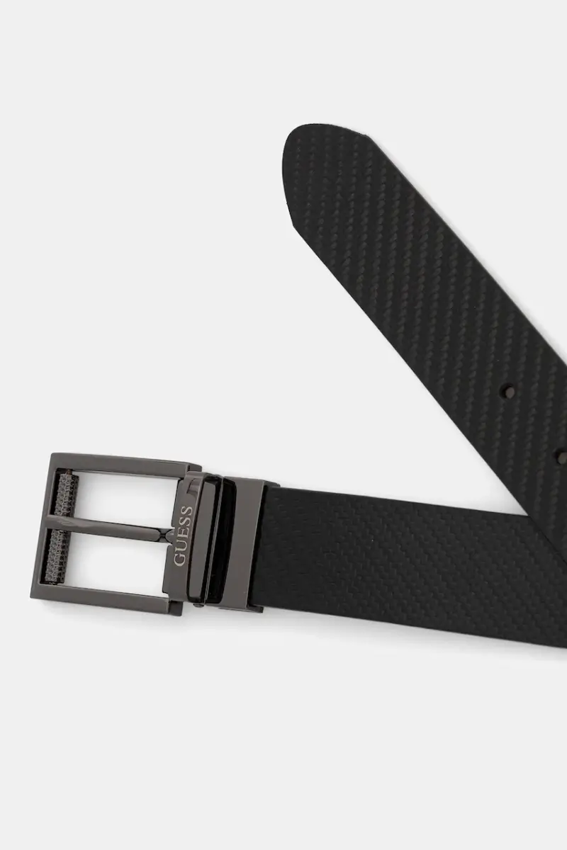 cintura in pelle bilaterale uomo colore nero BM7845 P5435 miniatura 2