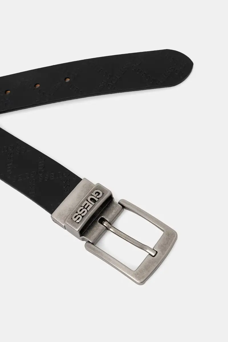 cintura in pelle bilaterale uomo colore nero M5BZ31 L0361 miniatura 2