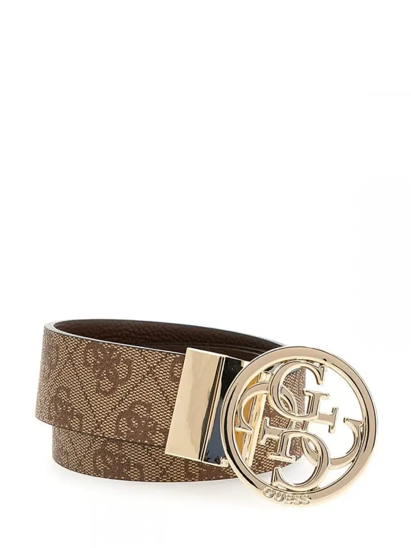 cintura logo 4g reversibile beige