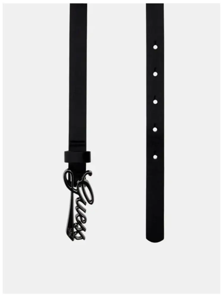 cintura nera bambina maxi logo miniatura 2