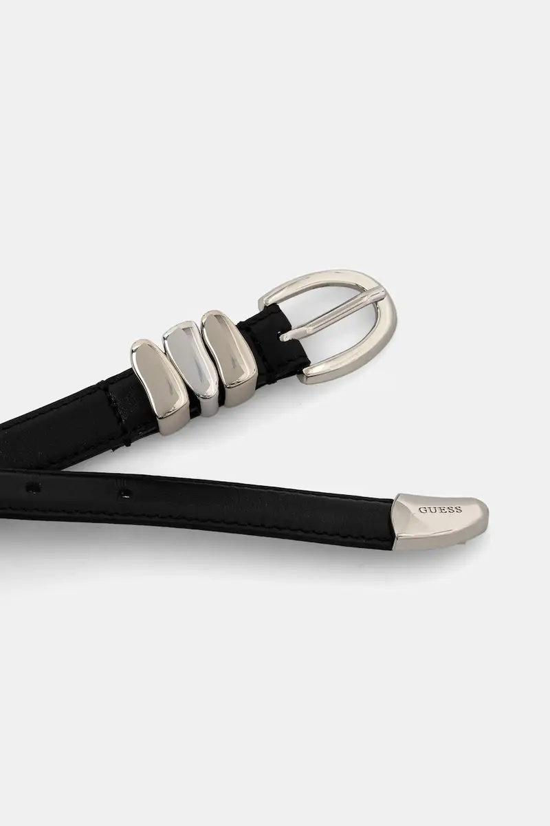 Guess cintura nera in pelle riciclata miniatura 2