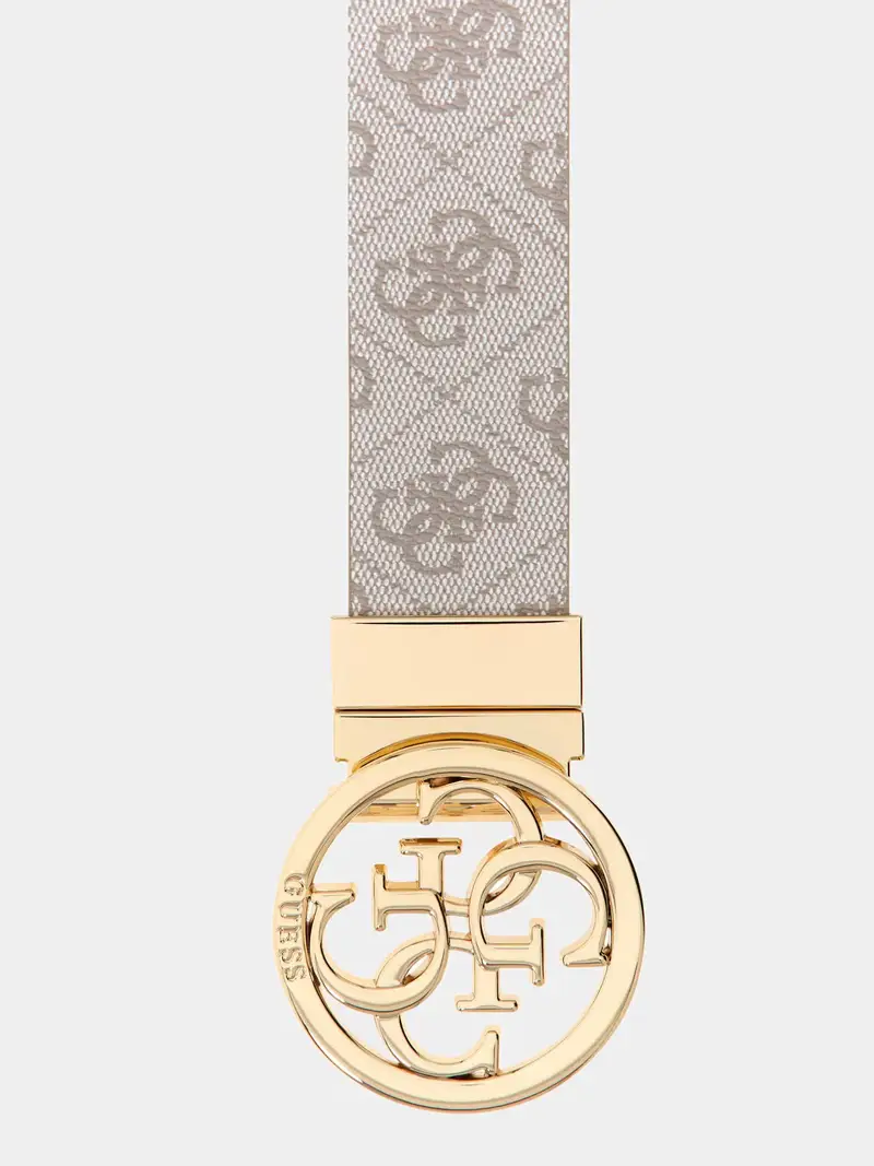 Cintura Noelle cappuccino / oro / bianco miniatura 2