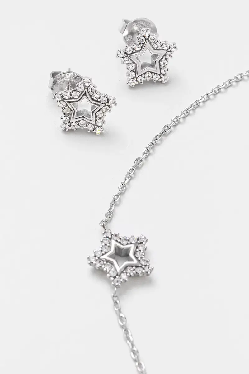 collana e orrechini ICONIQUE JUBS05 117JW Argento miniatura 2