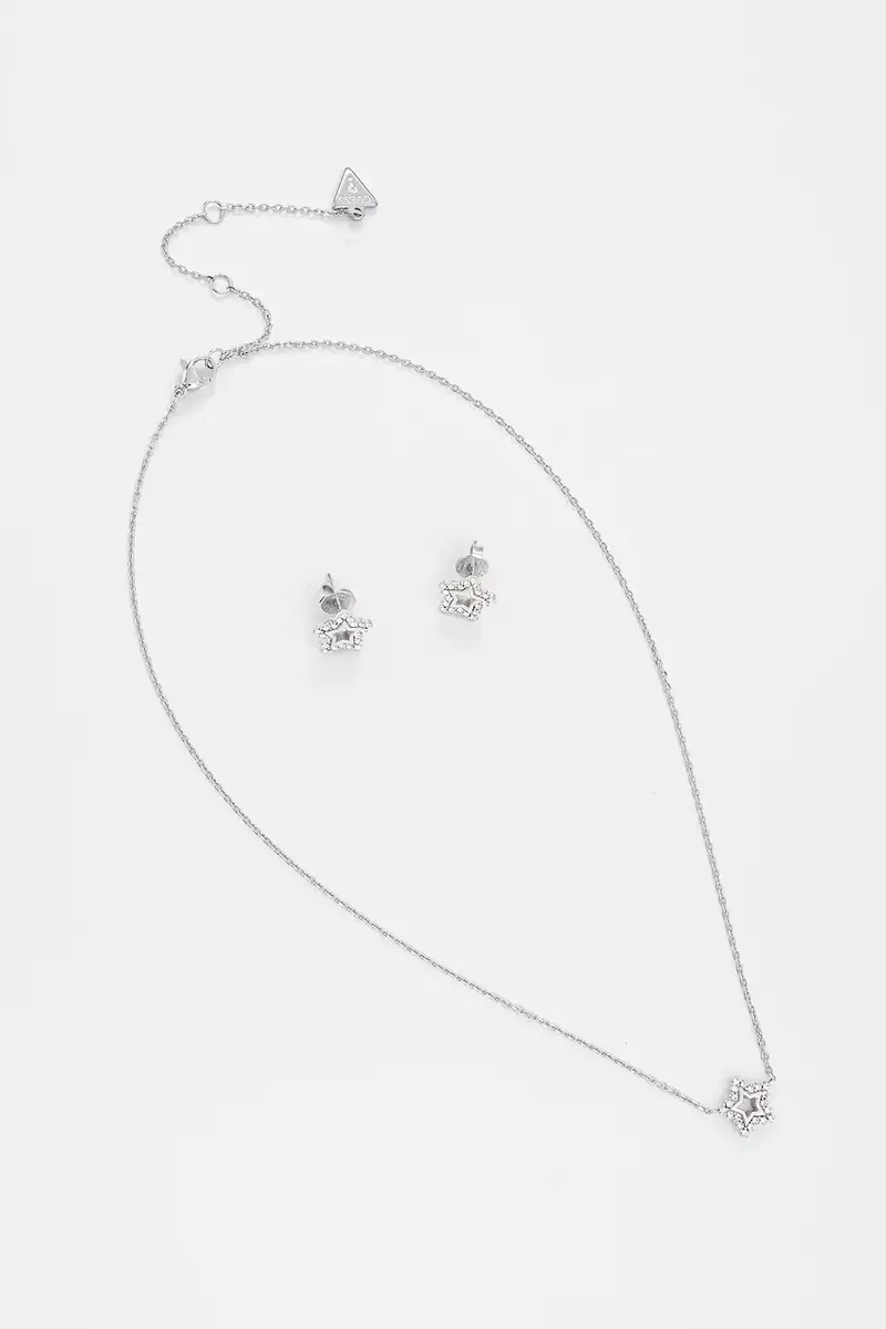 collana e orrechini ICONIQUE JUBS05 117JW Argento