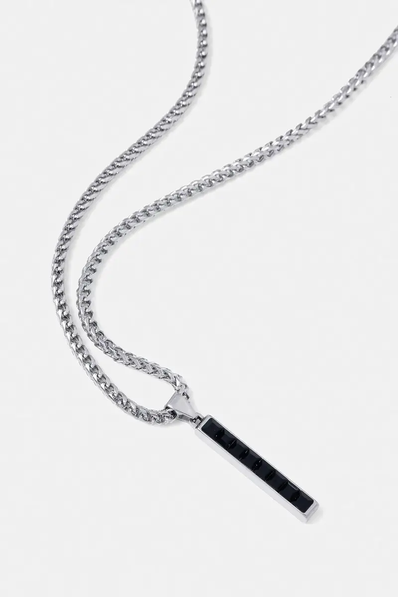 collana ECLIPSE NOIR uomo JUMN05 098JW Argento miniatura 2