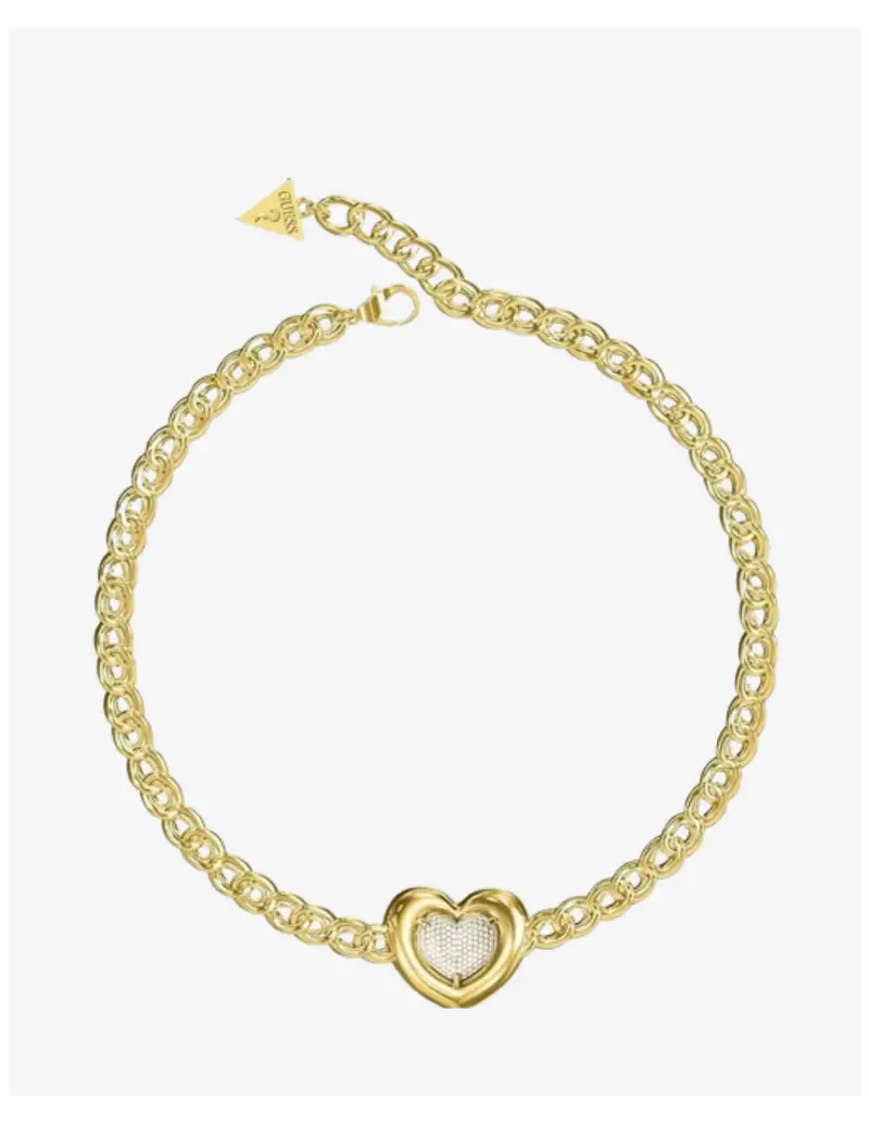 Collana GUESS Love in acciaio dorato JUBN05455JW YG