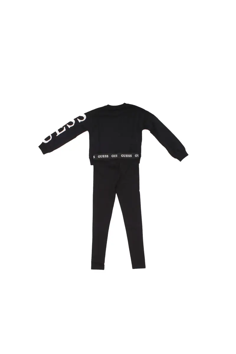 Completo Bambina GUESS Jet black Set ls active top + leggings miniatura 2