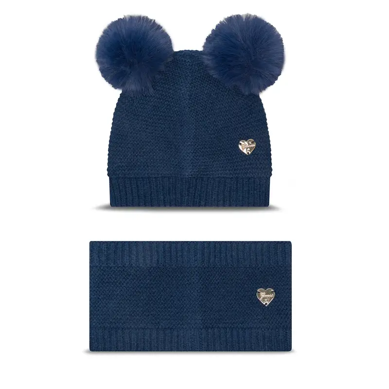 Completo cappello e scaldacollo Guess A4BZ01 Z2QP0 Blu