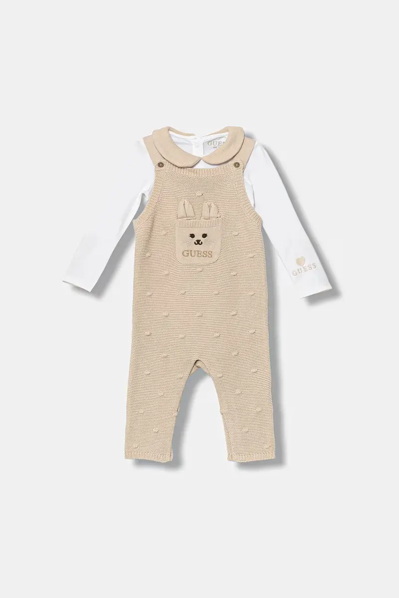 completo in cotone neonato/a pacco da 2 colore beige S5YG09 K6YW1