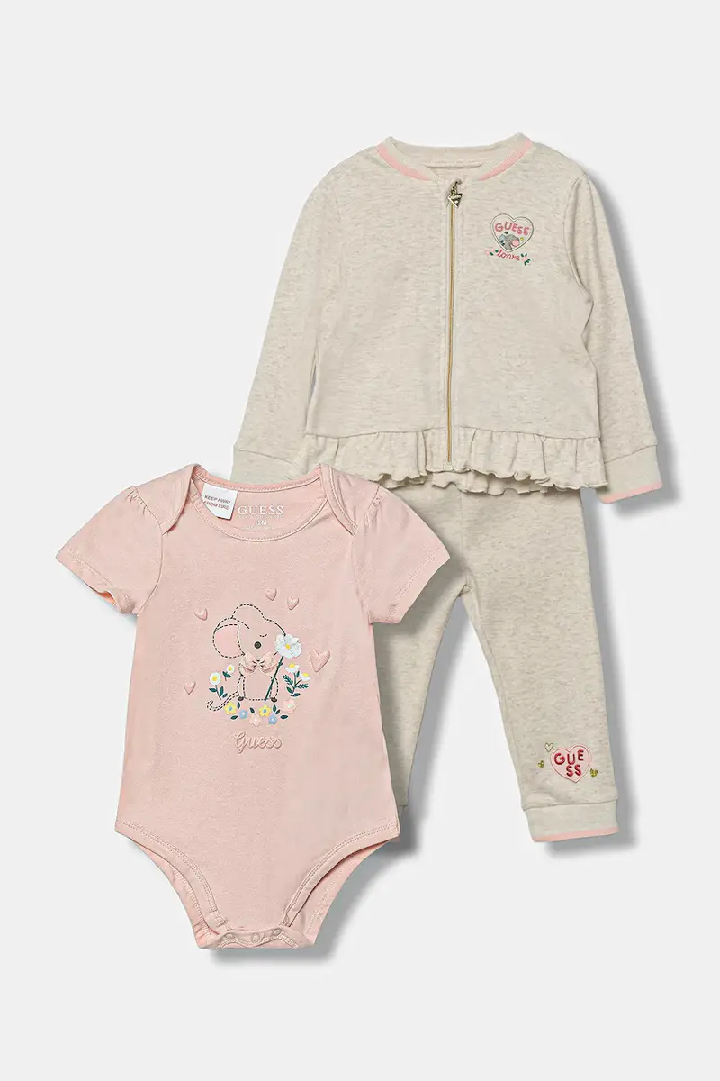 completo in cotone neonato/a pacco da 3 colore rosa S5YG05 K6YW4