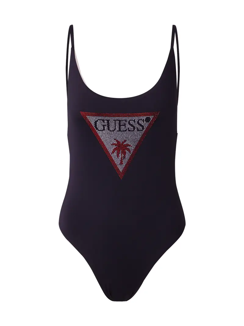 Costume intero rosso / nero / argento