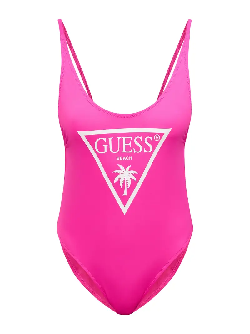 Costume intero VIOLET rosa neon / bianco