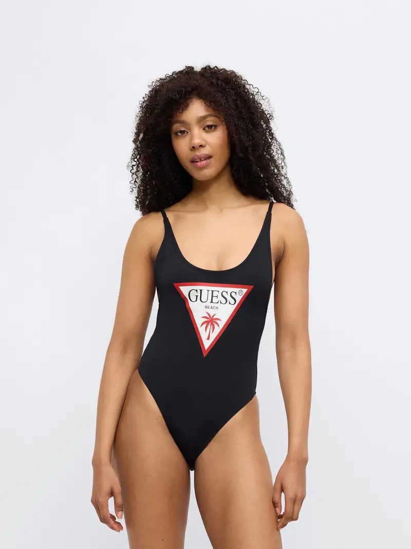 Costume intero VIOLET rosso / nero / bianco miniatura 3