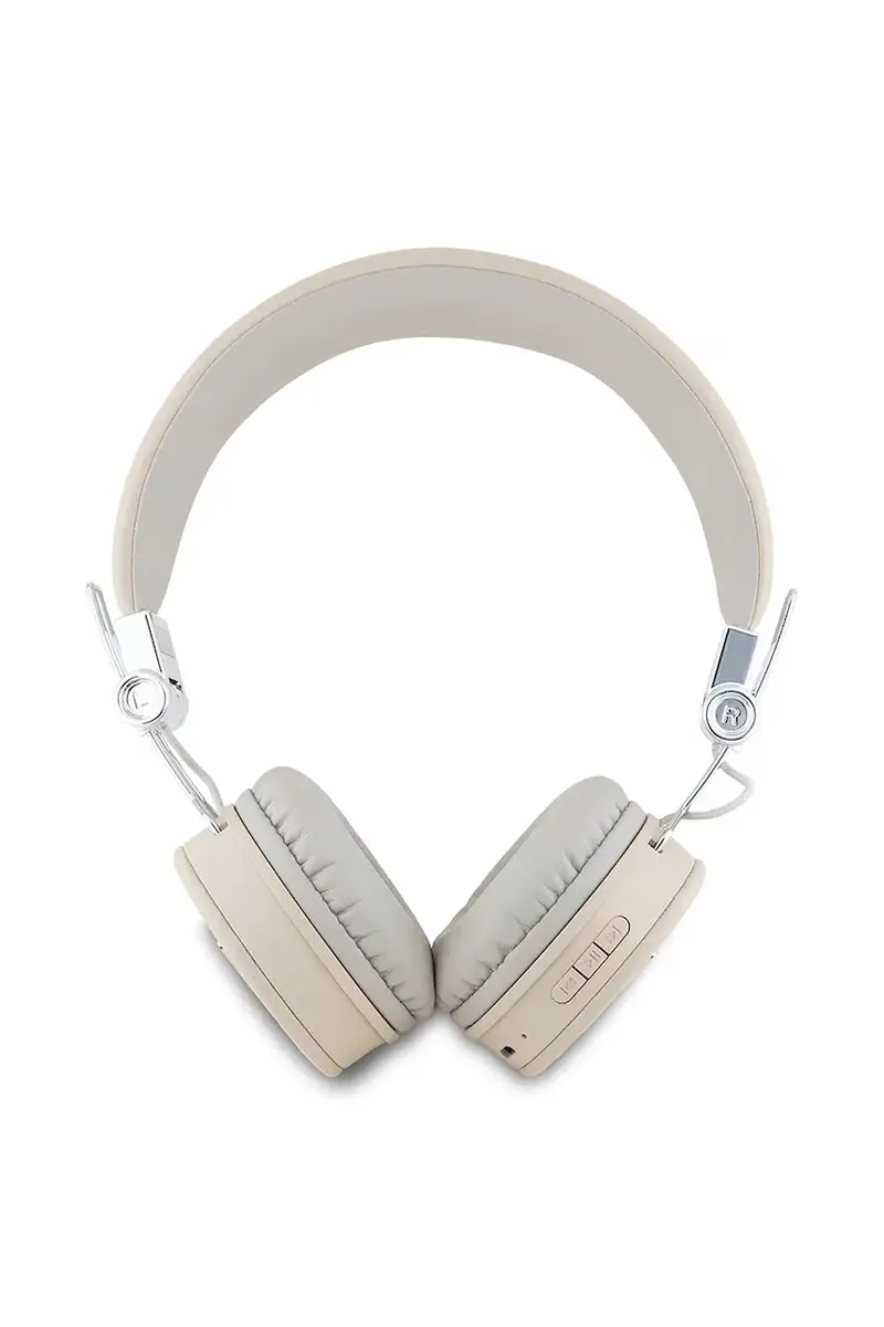 cuffie sovraauricolari wireless Grained Classic Round Shape colore beige miniatura 3