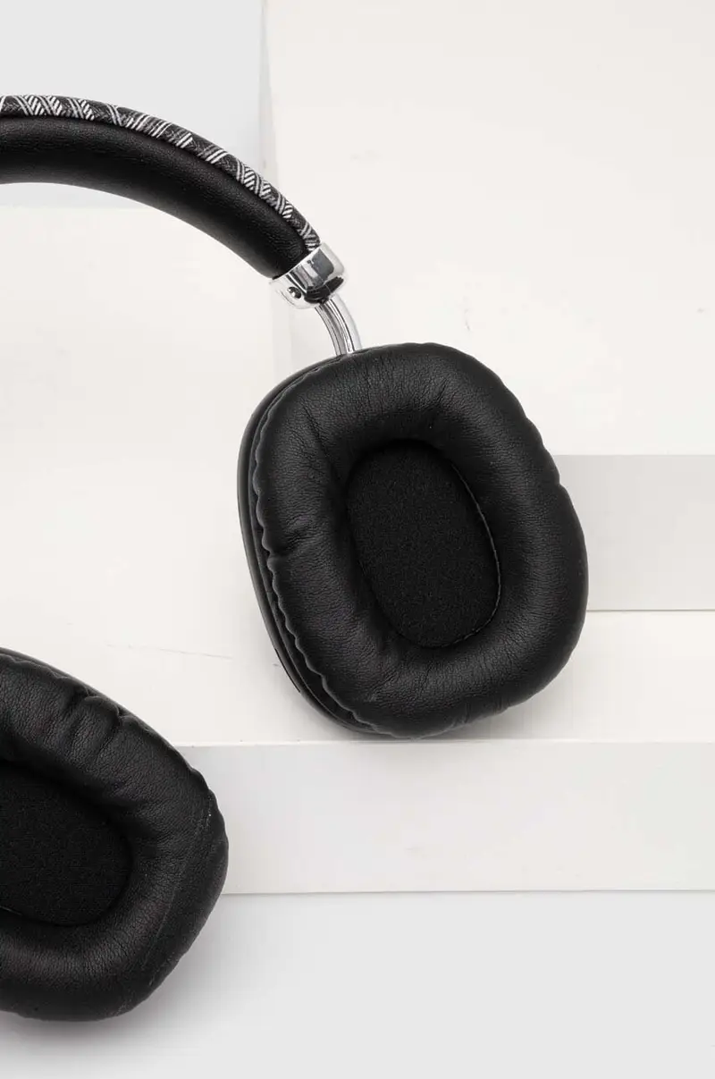 cuffie wireless Bluetooth Gcube Metallic Script Logo Nero miniatura 3