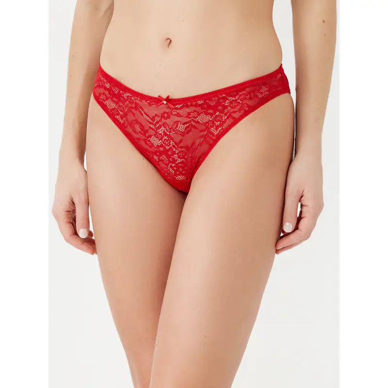 Culotte classiche O5RE09 KBGT0 Rosso Regular Fit