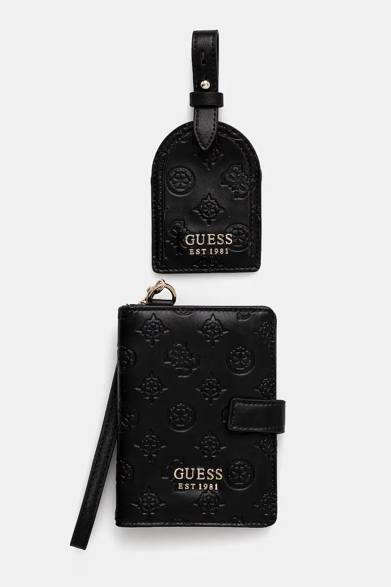 custodia per passaporto e etichetta per i bagagli WILDER colore nero TWX745 20370 miniatura 5