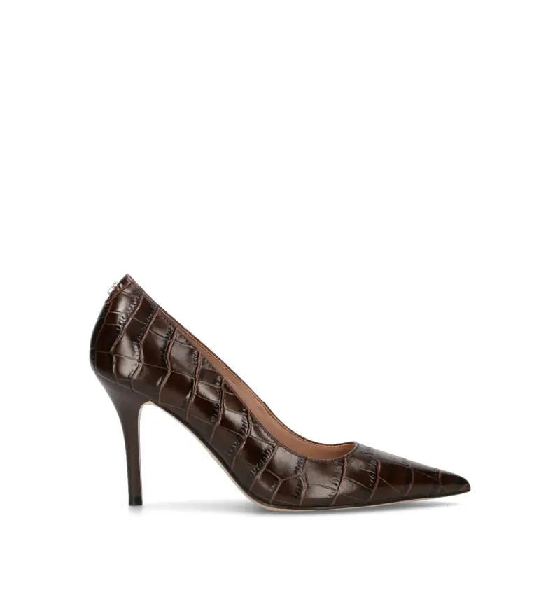 Décolleté donna marrone in pelle Vario