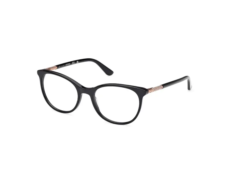 Guess Donna GU2657-N 003 Montature da vista Acetato Nero Rotonda Normale