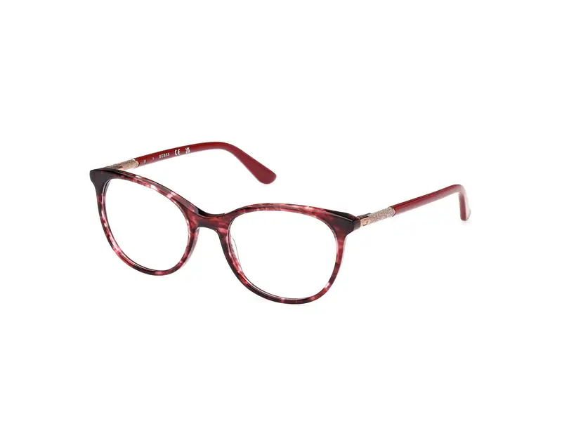 Guess Donna GU2657-N 066 Montature da vista Acetato Rosso  Rotonda Normale