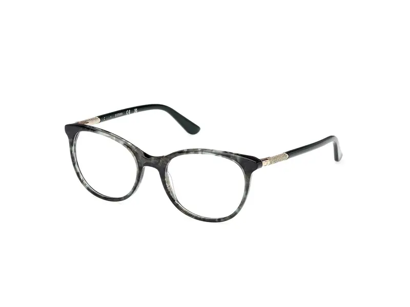 Guess Donna GU2657-N 098 Montature da vista Acetato Verde Rotonda Normale