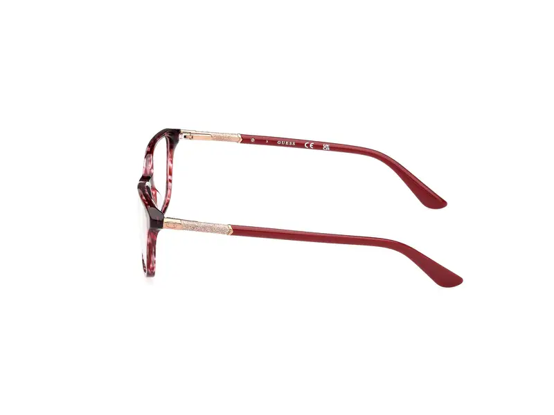 Guess Donna GU2658-N 066 Montature da vista Acetato Rosso Squadrata Normale miniatura 2